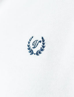 Футболка-поло из фактурного трикотажа