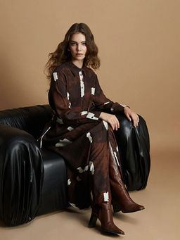 Batik Desenli G?mlek Elbise