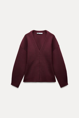 PLAIN KNIT FITTED CARDIGAN - Zara фото 5