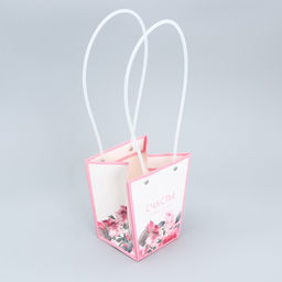 Переноска для цветов Цветочная фантазия, 13.5 х 15 х 9.5 см - Дарите счастье фото 3