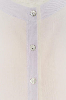 DOUBLE-LAYER KNIT CARDIGAN WITH LINEN BLEND - Zara фото 9