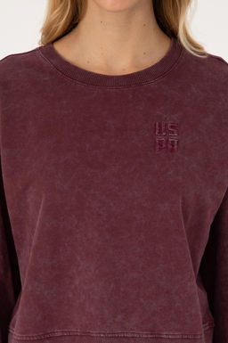 Kad_n Bordo Sweatshirt - U.s. polo assn фото 6