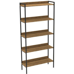 Стеллаж TI_Комус раздвижной Онега-9, 5 полок, 904х1950мм, дуб вотан