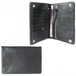 Портмоне мужское Croco-ПР-801 натуральная кожа 2 отд, 12 карм, рем-петля, черный флотер (40) 211543