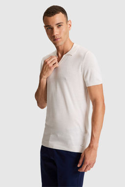 Erkek Krem Polo Yaka Triko TiЕГrt