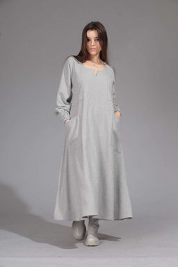 Платье AMORI 9620 серо-голубой