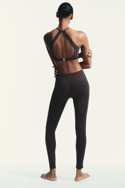 SEAMLESS TULLE COMBINATION LEGGINGS - Zara фото 5
