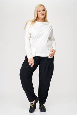 Джемпер SOVA 11159Д молочный  фото 3