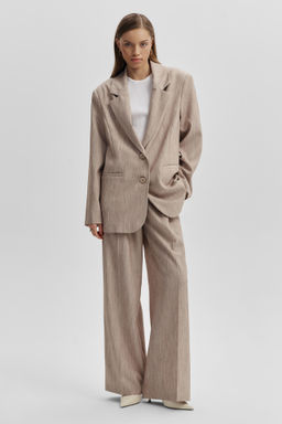 Брюки-палаццо с эффектом меланж - Mollis фото 3