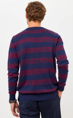 Джемпер P421-1560 d.blue-bordo - Primm фото 5