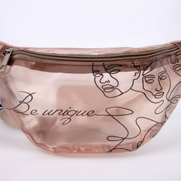 Сумка поясная Be unique, прозрачная, цвет бежевый - Nazamok фото 5