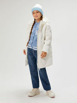 ACOOLA / Пальто детское для девочек Sonore молочный  фото 3