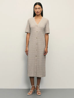 Платье с V-образным вырезом / Zarina  фото 3