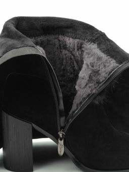 1686-1461MB-1 BLACK Сапоги зимние женские (натуральная замша, натуральный мех (еврозима)) - No name фото 13