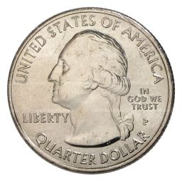 Монета 25 центов 2017 года Р Национальные парки №40 Национальный исторический парк имени Джорджа Р. Кларка