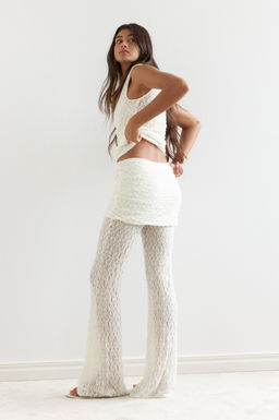 Pantal?n de encaje con falda superpuesta - H&m фото 3