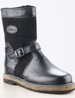 Монголки подростковые черные, войлочная подошва