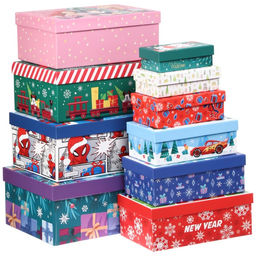 Набор коробок 10 в 1 «С Новым годом!», 12 × 7 × 4 - 33 × 20 × 12 см