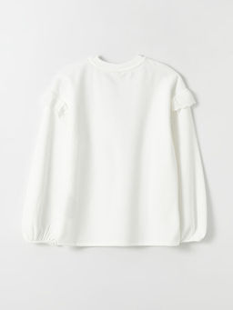 Bisiklet Yaka Uzun Kollu K?z ?ocuk Sweatshirt ve Tayt - Waikiki фото 3