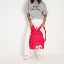 Рюкзак текстильный Аниме, с карманом, цвет розовый - Nazamok фото 9