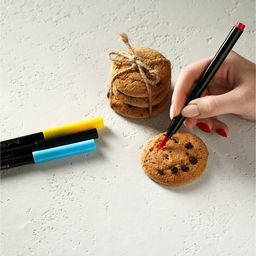 Набор маркеров для украшения десертов, 17 см, 4 шт., разноцветные