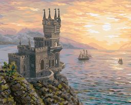 ФРЕЯ PNB/R1 №144 Набор для раскрашивания по номерам 50 х 40 см Ласточкино гнездо. Утро