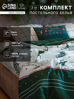 Постельное бельё 2-спальное «Этель» Magical Christmas, бязь