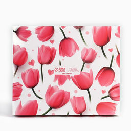 Цена за 5 шт. Коробка под 4 конфеты и шоколад с ячейками «Тюльпаны» 18.8 х 15.7 х 3 см