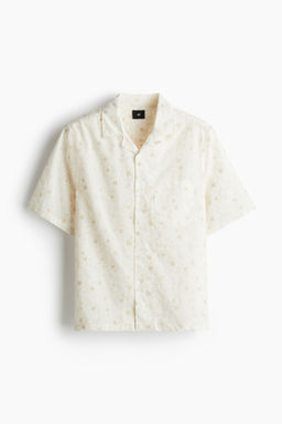 Camisa resort bordada Regular Fit