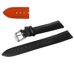 Ремешок натуральная кожа C17-12black-orange
