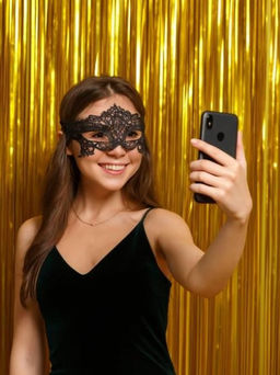 Праздничный занавес, дождик для фотозоны "Rain", golden (100*200 см) Праздничный занавес, дождик для фотозоны "Rain", golden (100*200 см)