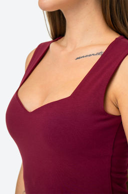 Женский трикотажный топ с вырезом Happy Fox  фото 5