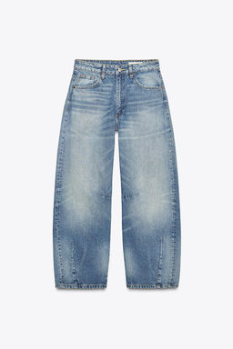 TRF BAGGY BALLOON MID-WAIST JEANS - Zara фото 15