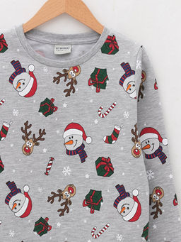 Bisiklet Yaka Y?lba?? Temal? Uzun Kollu Erkek ?ocuk Sweatshirt - Waikiki фото 3