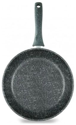 Сковорода Карелия Природные минералы, несъемная ручка, 22 см - Нева металл посуда фото 3