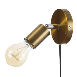 Спот BayerLux «Дарни», провод 150 м, выключатель, Е27, 40 Вт, 10х10х10 см, цвет основания медный