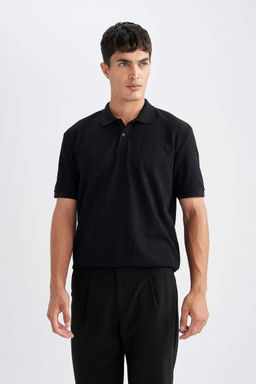 Новая футболка-поло стандартного кроя с короткими рукавами - Defacto фото 3