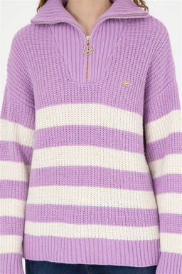 Женский сиреневый свитер - U.s. polo assn фото 6