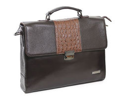 Y195 brown, мужской кожаный портфель Barcelo Biagi