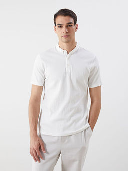 Polo Yaka Penye Erkek Ti??rt