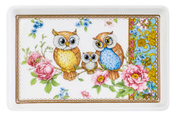 Масленка 13,5*9*6,5 см Совушки NEW BONE CHINA - Elan gallery фото 10