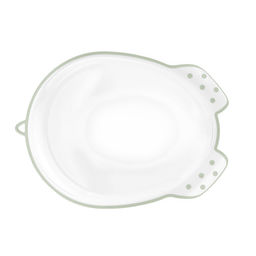 Накладка для унитаза детская (антискользящая) бело-оливковый