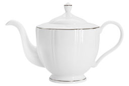 Сервиз чайный, 6 перс, 14 пр, фарфор F, белый, с серебристым кантом, Lotus silver - Anna lafarg emily фото 4