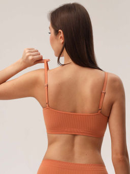 Топ женский на тонких бретелях с плетением цепочка HOME COLLECTION - Rossoporpora фото 43