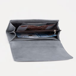 Кошелёк на магнитах, цвет серый - Simaland фото 4