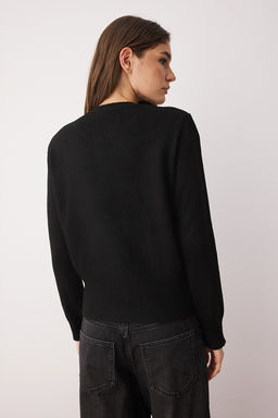 TRENDYOLMILLA Koyu Gri Basic Dugmeli Ceket Gorunumlu Triko H?rka TWOAW25HI00164  фото 20