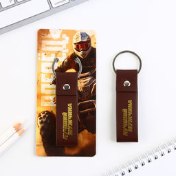 Брелок кожзам Лучший мужчина, 11 х 2.5 см