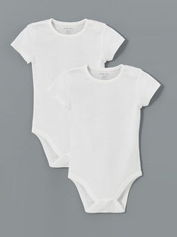 Organik Kuma? Erkek Bebek ??t??tl? Bodysuit 2li
