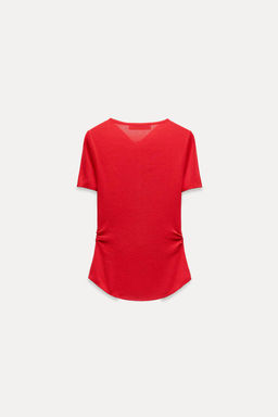 DRAPED KNIT TOP - Zara фото 13