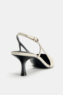 ZAPATO TAC?N DESTALONADO / Crudo - Zara фото 6